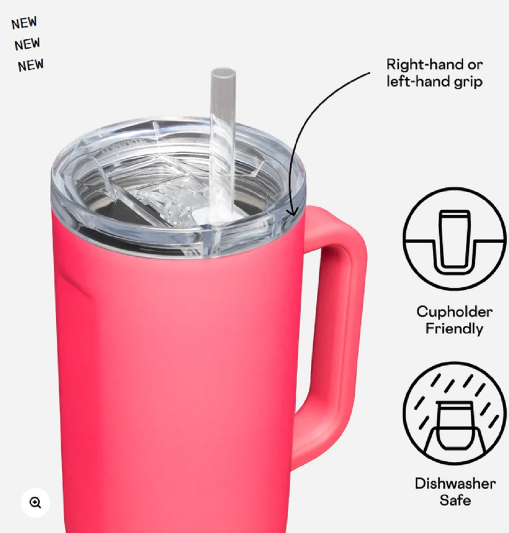 Corkcicle 40oz. Paradise Punch Cruiser Insulated Tumbler with Handle