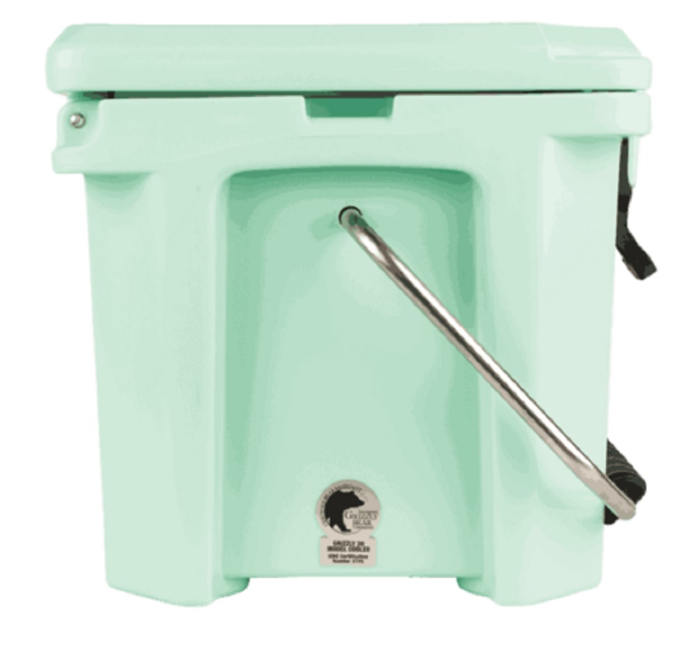 Grizzly 20 quart Cooler in Seafoam