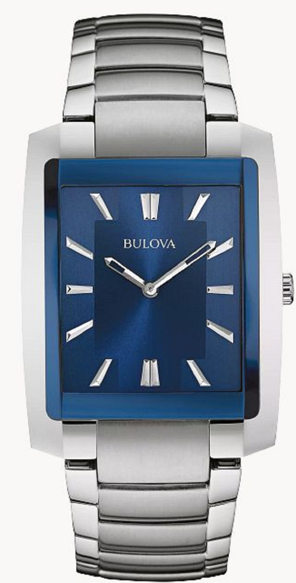 Bulova Classic collection stainless steel with blue dial watch