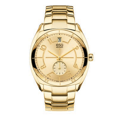 7101401 Ladies' ESQ Movado Origin Gold-Tone Stainless Steel Watch with Gold Dial