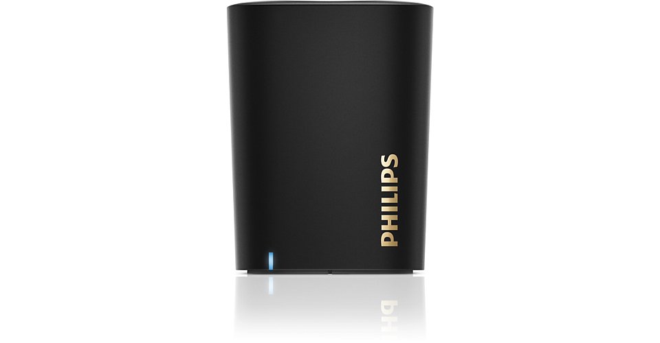 BT100B/37 Philips Bluetooth Speaker with Built-In microphone and Rechargeable battery