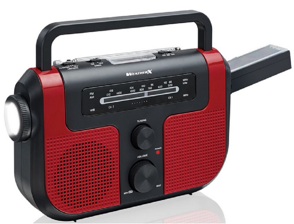 GPX Direct Tuning AM/FM Weather Band Radio with Flashlight & Lantern
