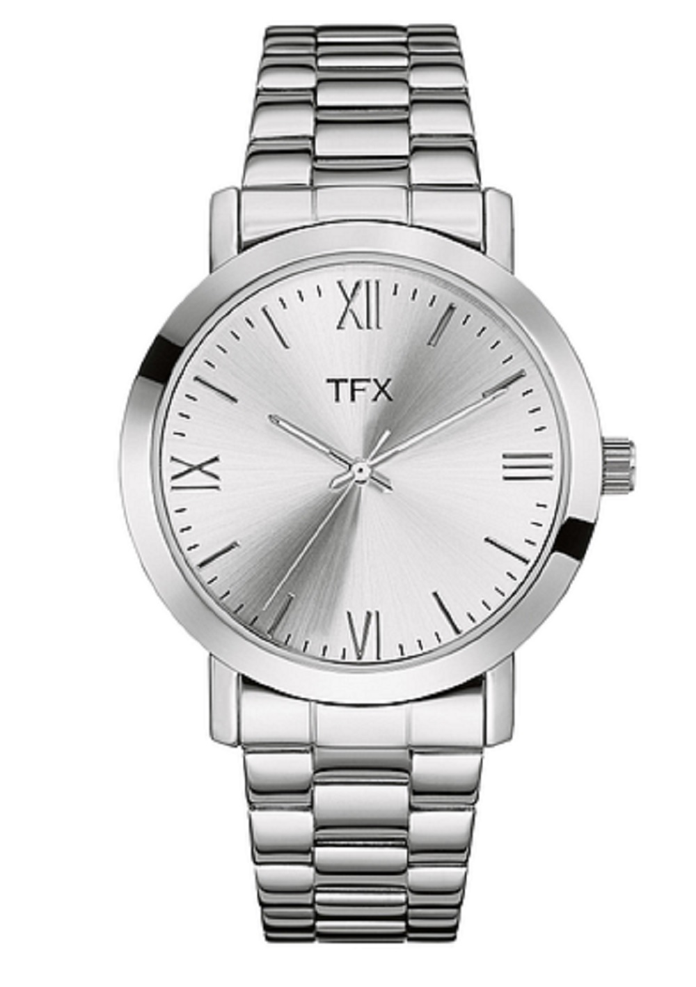 TFX Collection Mens Silver Bracelet Watch