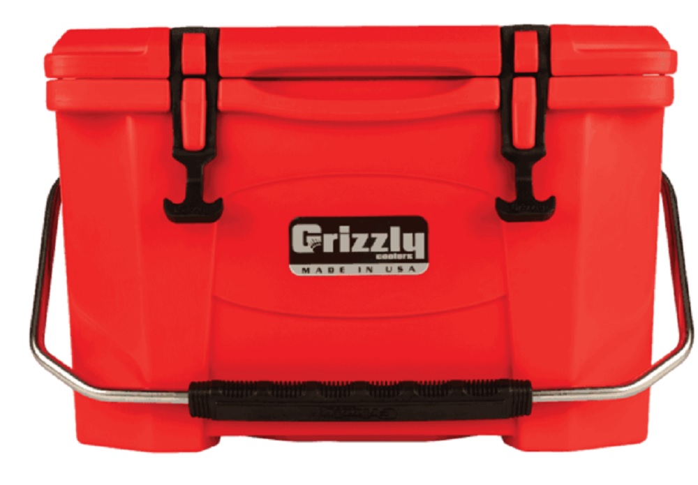 Grizzly 20 Quart Cooler in Red