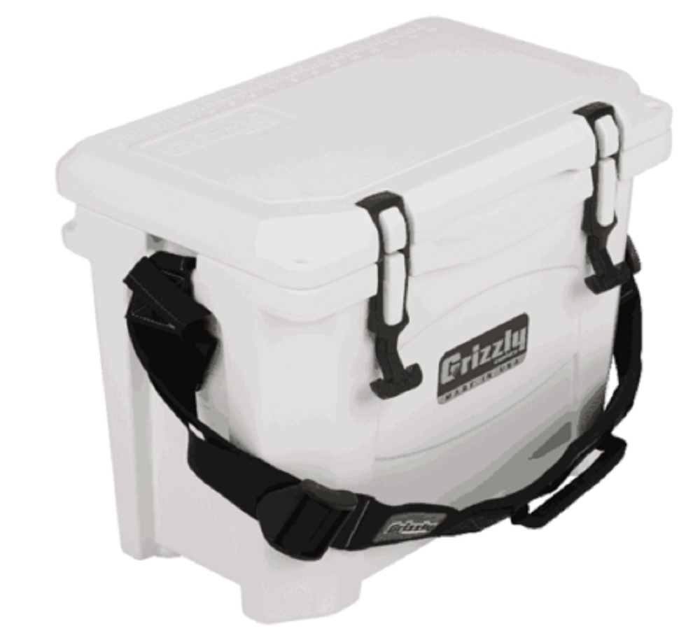 Grizzly 15 Quart Cooler in White