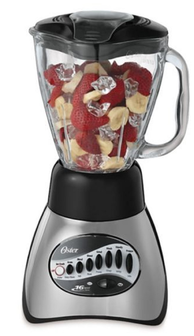 Oster® Classic Series 16 Speed Blender with 5-Cup Glass Jar, Brushed Nickel