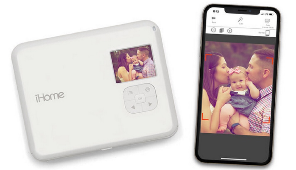 iHome® Square 2-in-1 Instant Print Camera + Printer, Square 3x3 inch Printouts