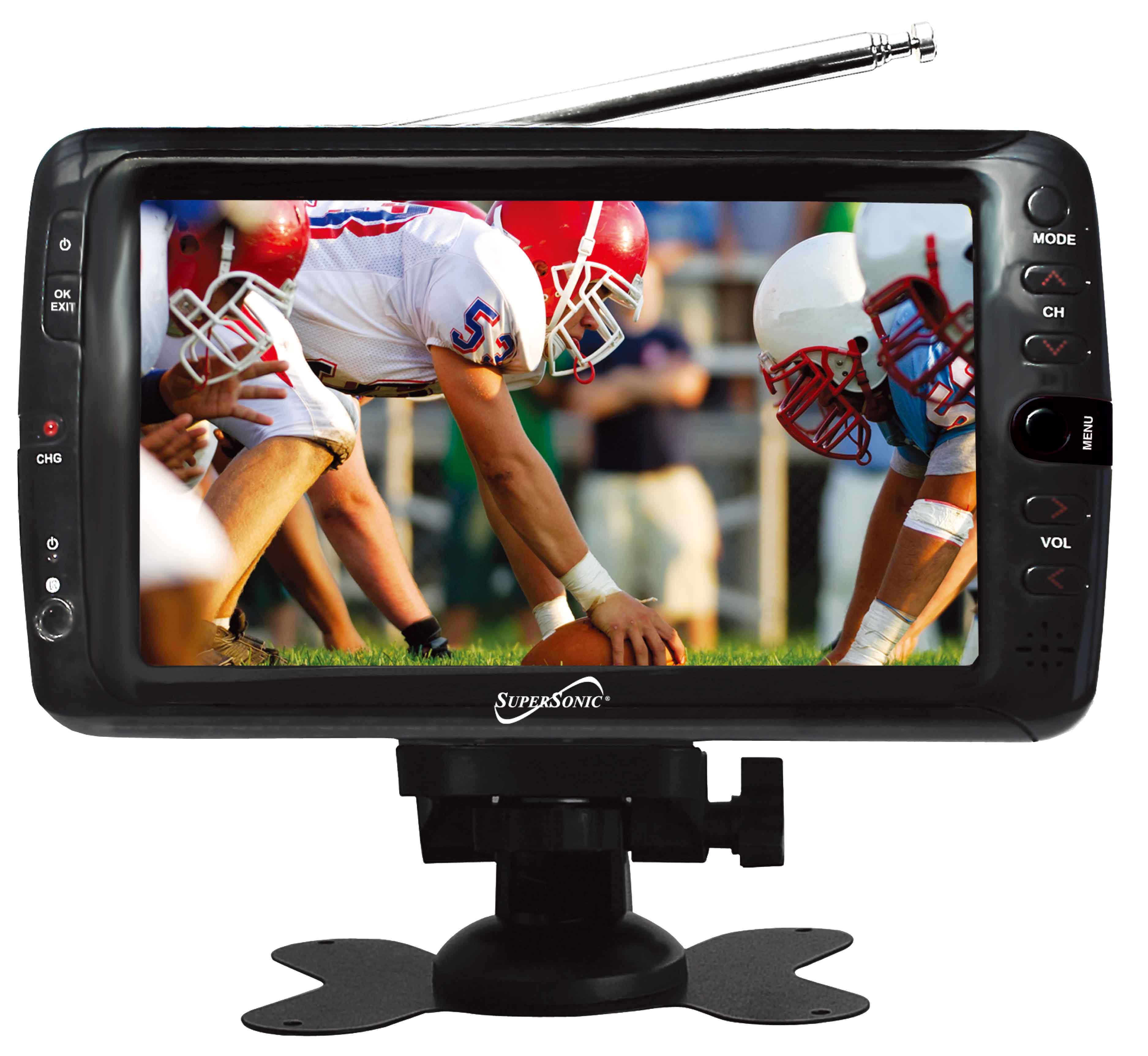 SC-195TV 7" PORTABLE RECHARGEABLE DIGITAL LCD TV 