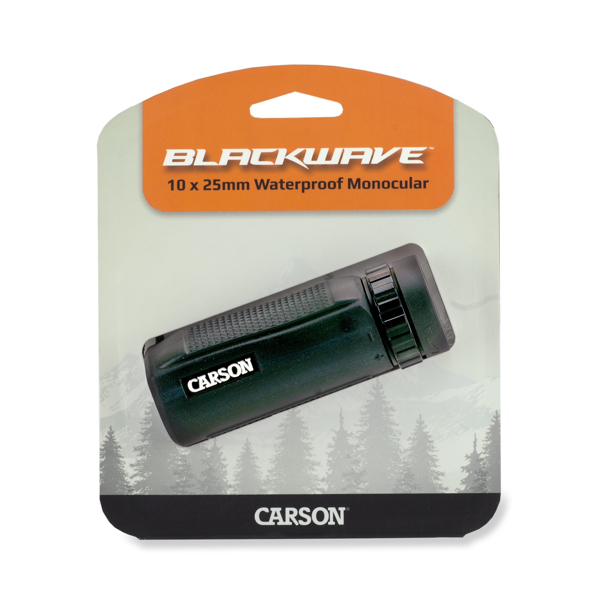 WM-025 Carson BlackWave 10x25mm Waterproof Monocular