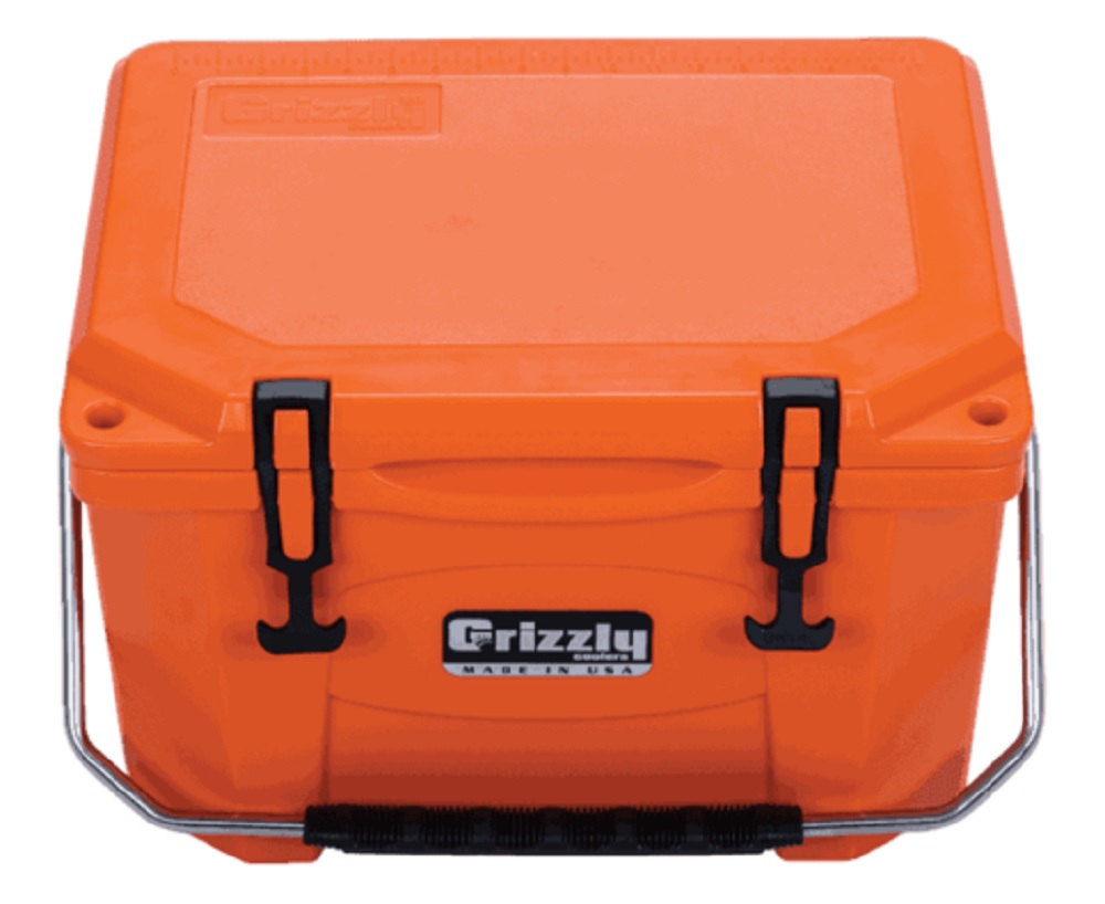 Grizzly 20 Quart Cooler in Orange