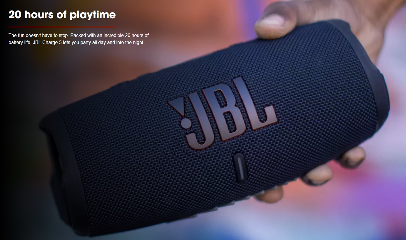 JBL Charge 5 Portable Waterproof Bluetooth Speaker