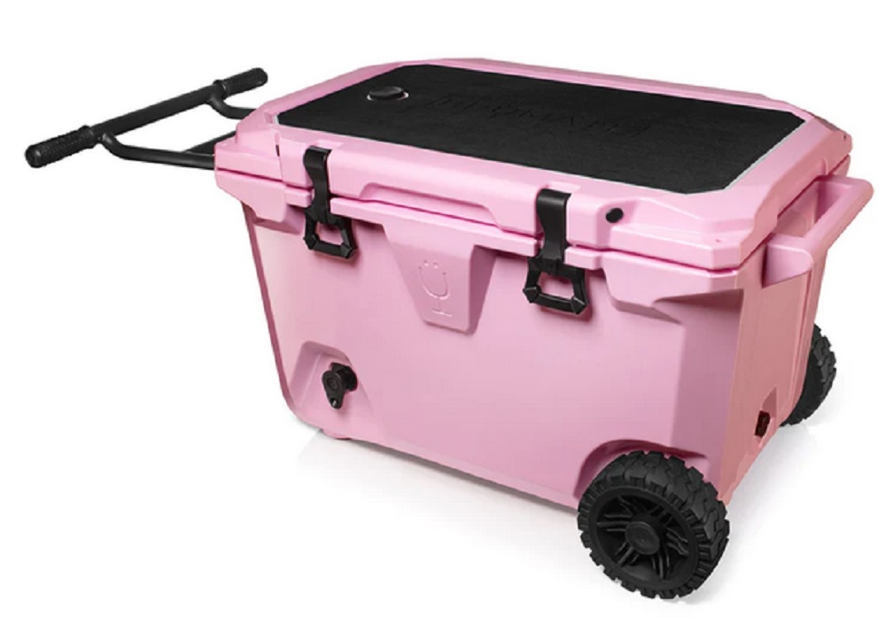 Brumate BruTank 55 Quart Rolling Cooler in Blush