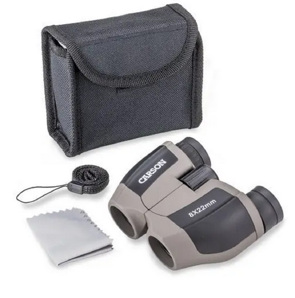 JD-822 Carson 8X22 Scout Compact Porro Prism Binoculars