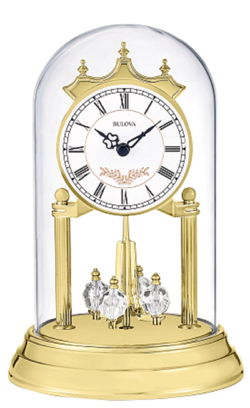 Bulova Heather Anniversary Gold Chime Clock