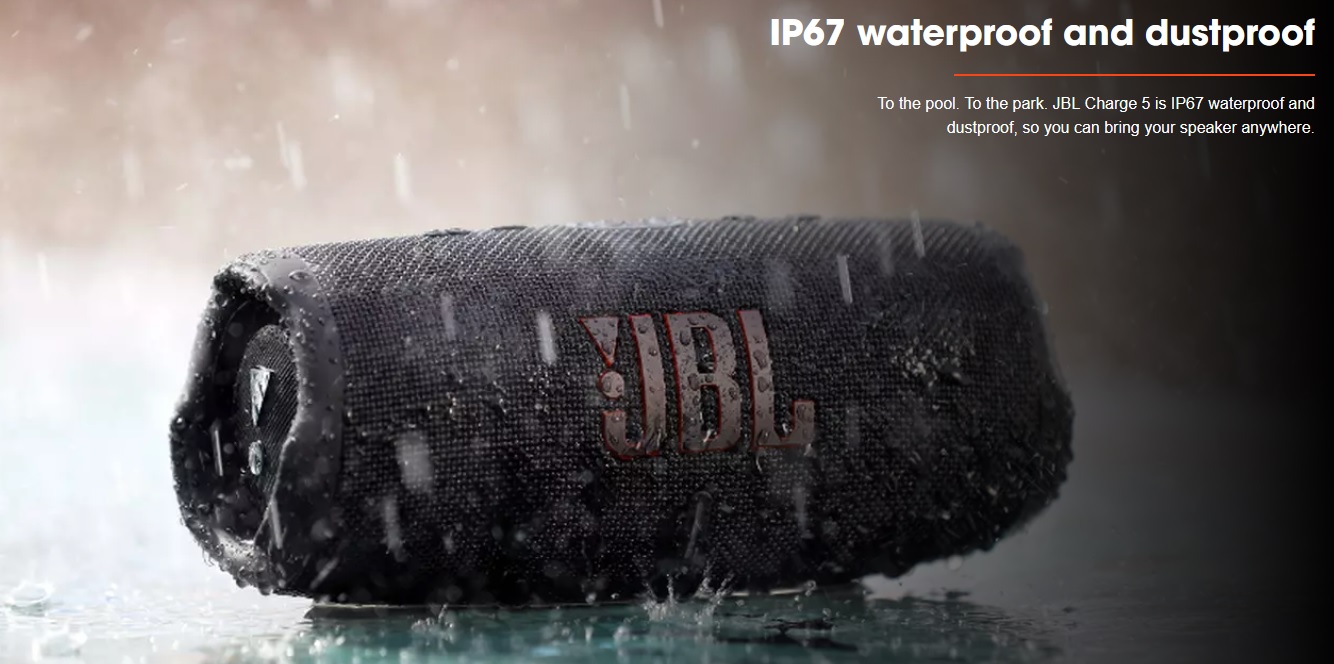 JBL Charge 5 Portable Waterproof Bluetooth Speaker