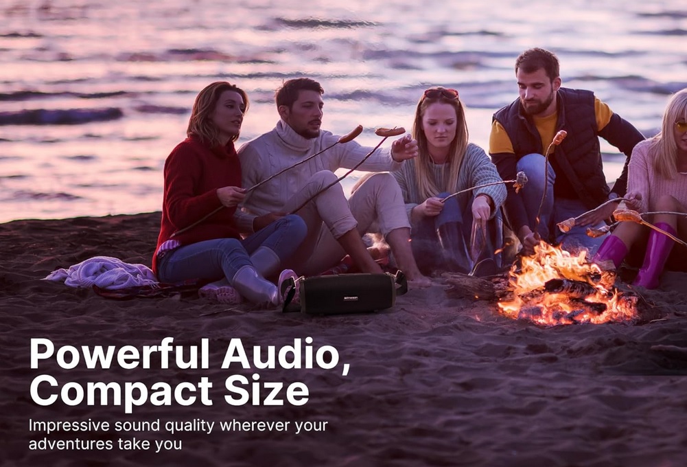 Portable Bluetooth® Speaker with Carrying Strap