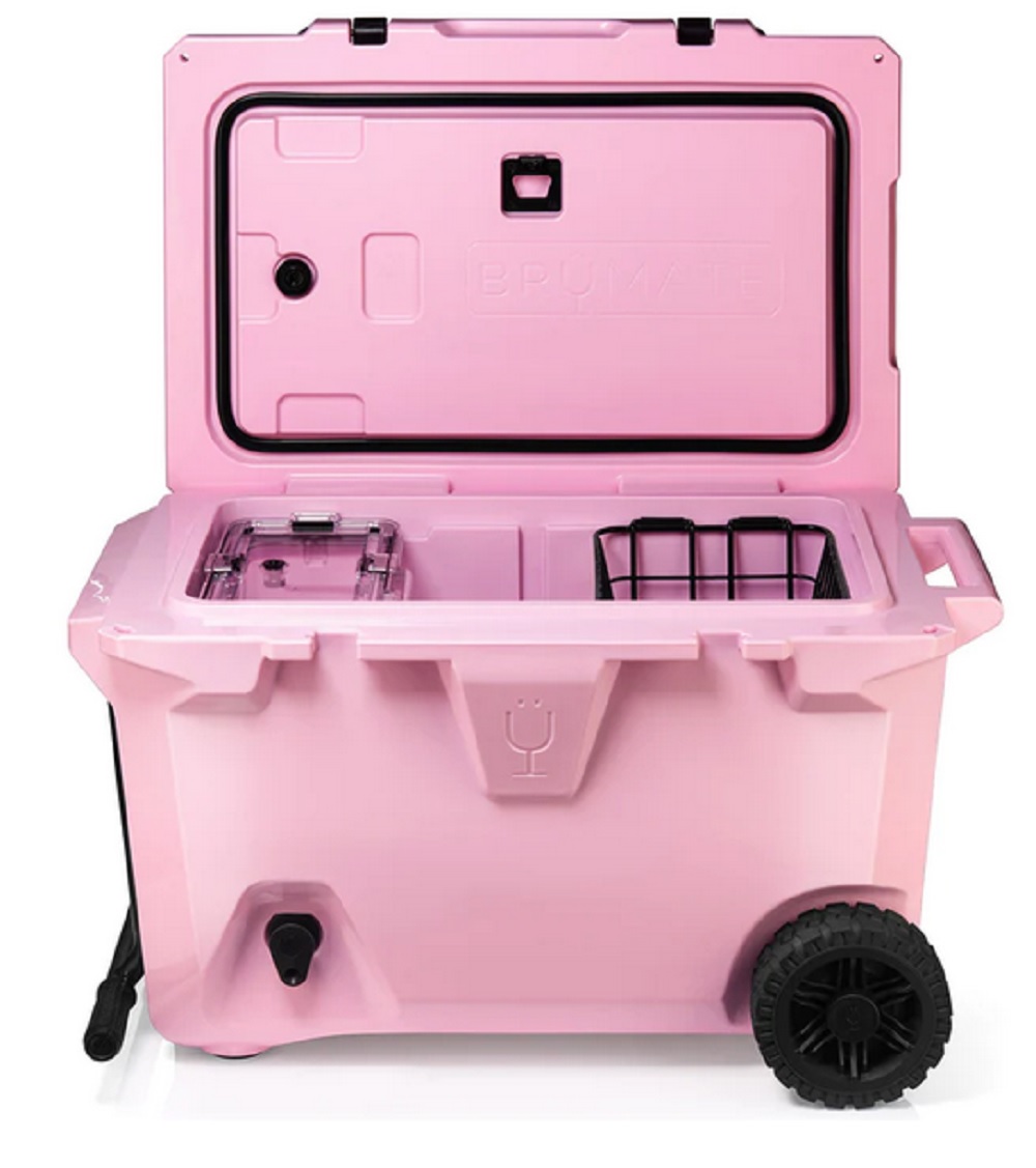 Brumate BruTank 55 Quart Rolling Cooler in Blush