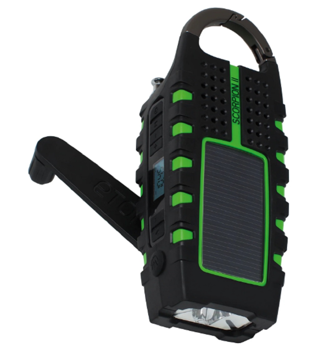 Eton SCORPION II RUGGED MULTI-POWERED WEATHER RADIO AND FLASHLIGHT