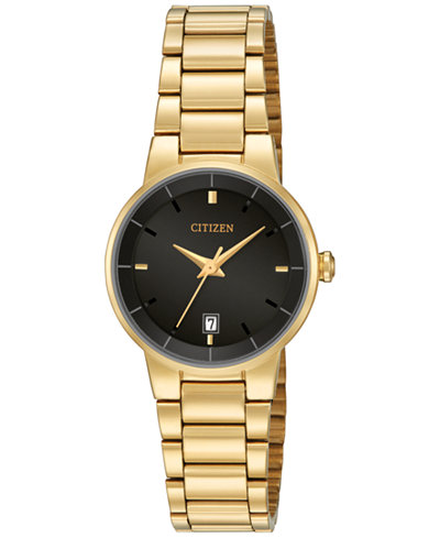 EU6012-58E  Citizen Women's Gold-Tone Stainless Steel Bracelet Watch