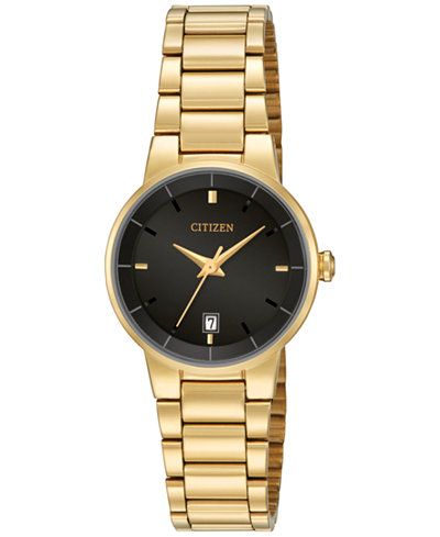 EU6012-58E Citizen Women's Gold-Tone Stainless Steel Bracelet Watch