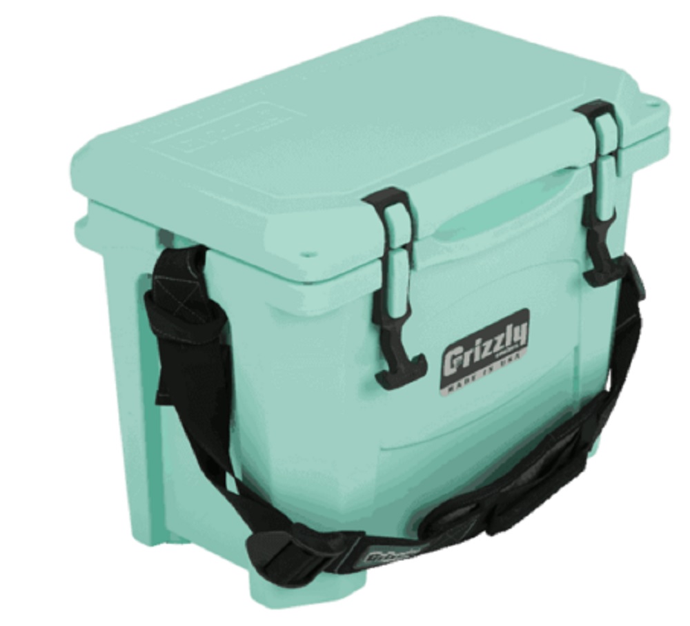 Grizzly 15 Quart Cooler in Seafoam Green