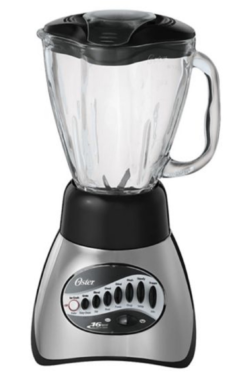 Oster® Classic Series 16 Speed Blender with 5-Cup Glass Jar, Brushed Nickel