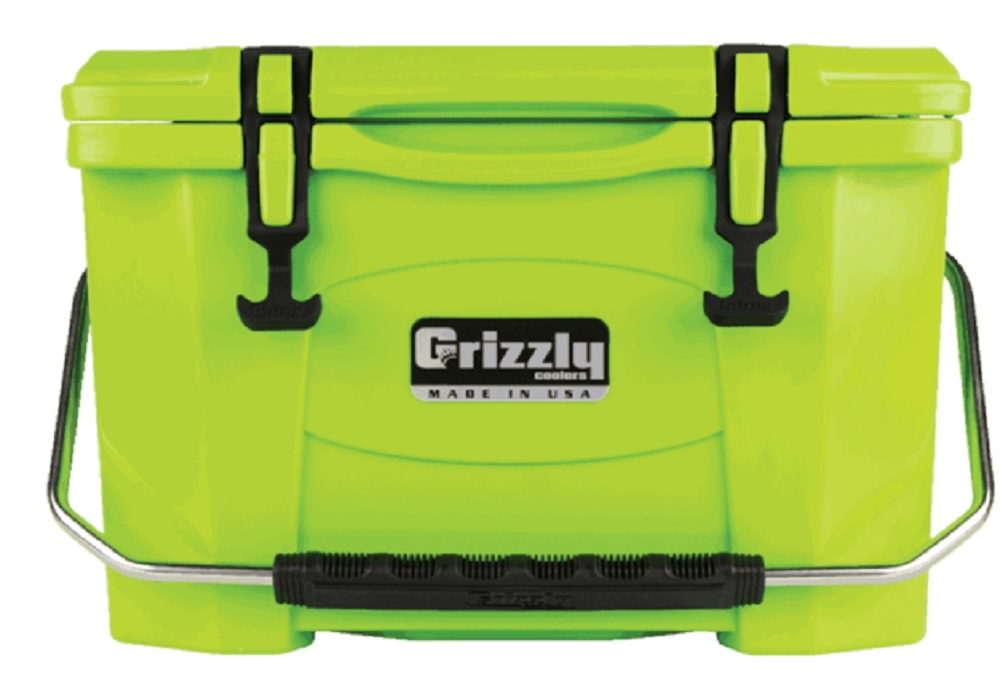 Grizzly 20 quart Cooler in Lime Green