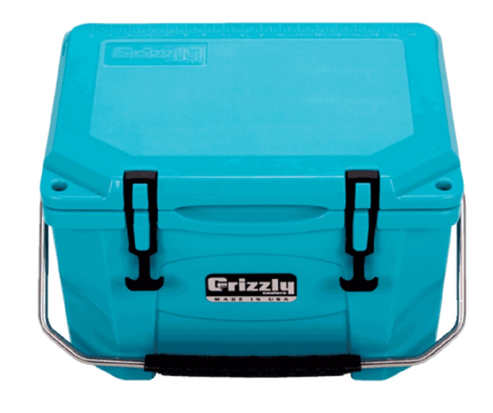 Grizzly 20 quart Cooler in Teal