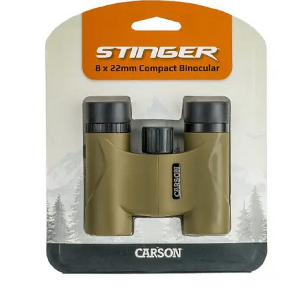 Carson Stinger™ 8x22mm Compact and Lightweight Binoculars