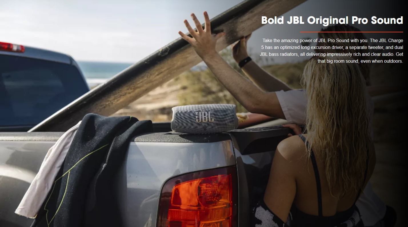 JBL Charge 5 Portable Waterproof Bluetooth Speaker