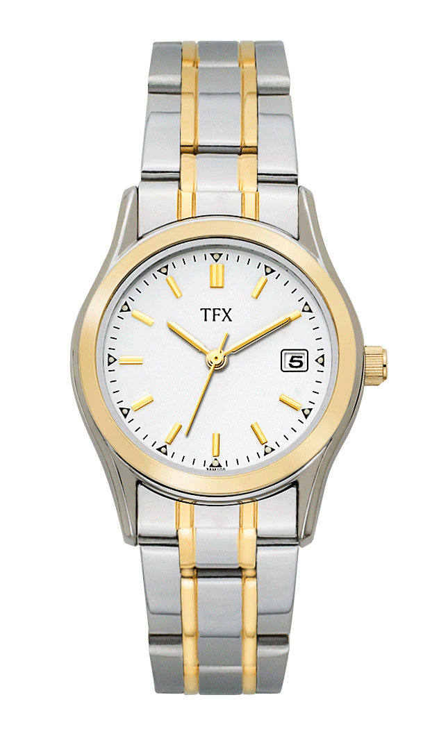 Bulova TFX Collection Ladies 2 Tone Stainless Steel Bracelet Watch