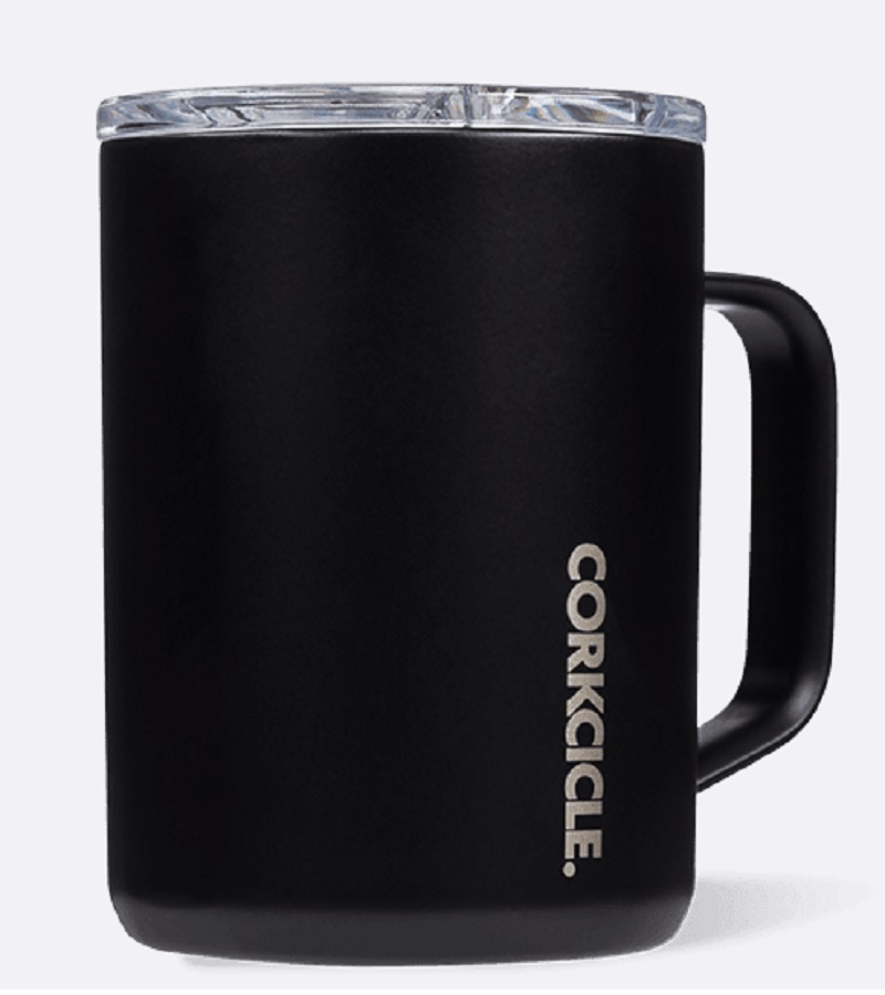 Corkcicle Matte Black 16oz. Mug