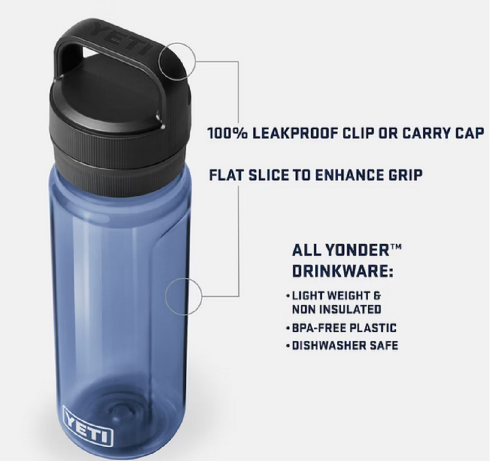 25oz. YETI® Yonder™ Plastic Water Bottle in Navy Blue