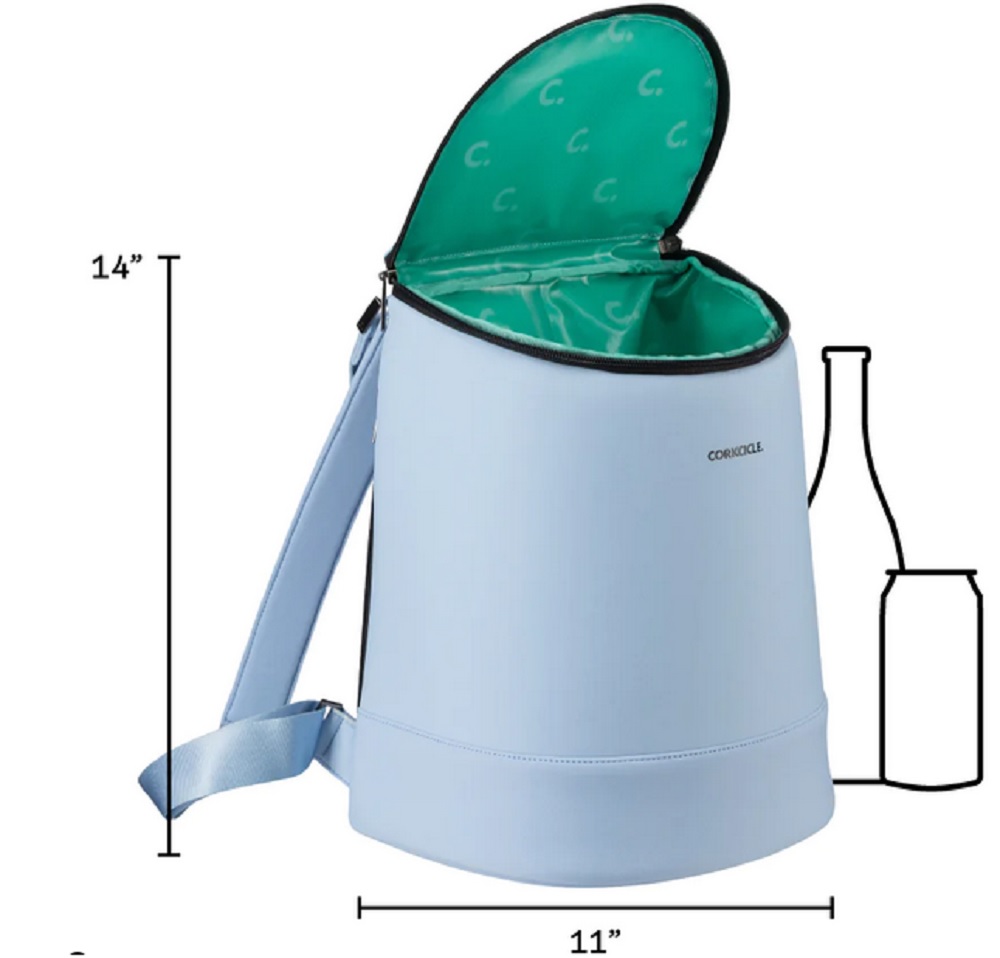 Corkcicle Periwinkle Neoprene Eola Bucket Cooler Bag
