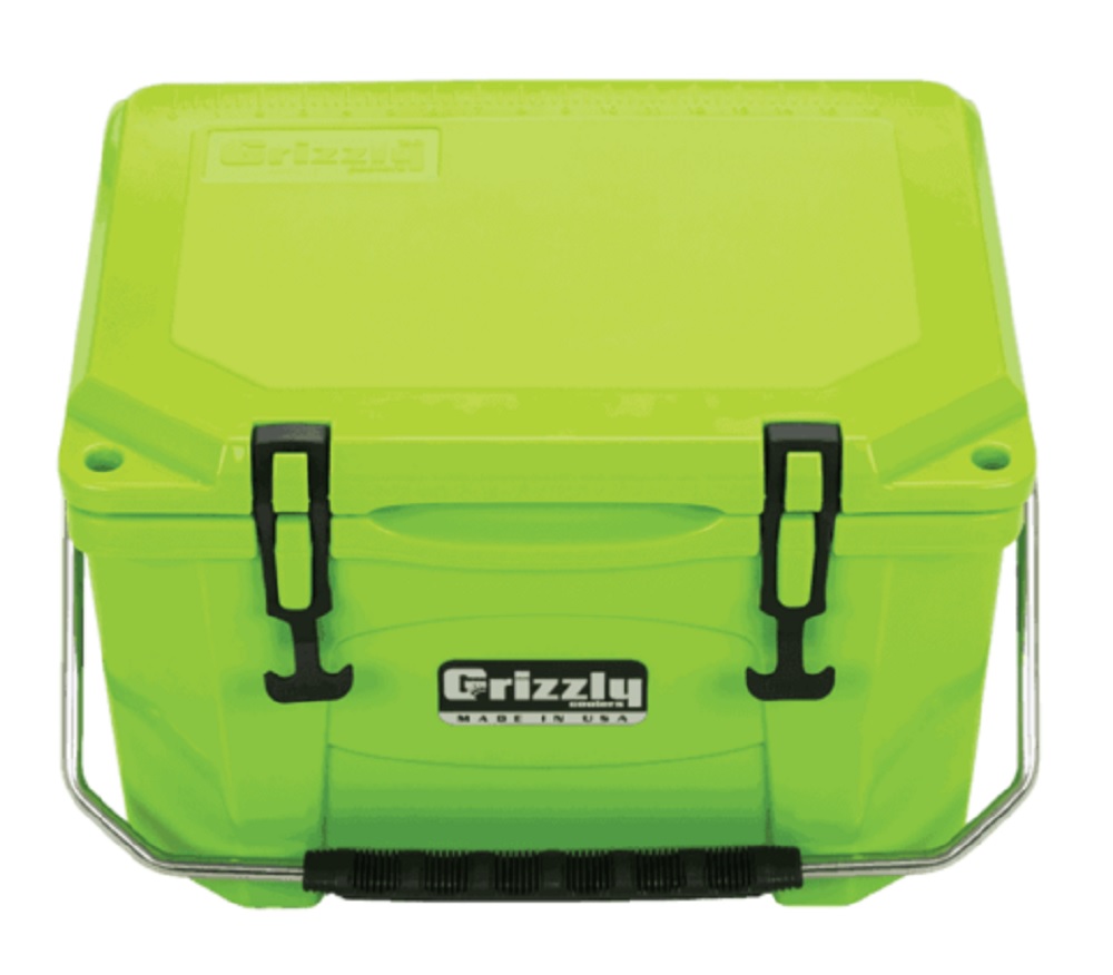 Grizzly 20 quart Cooler in Lime Green