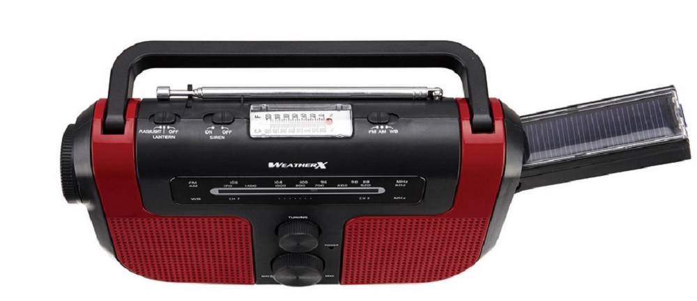 GPX Direct Tuning AM/FM Weather Band Radio with Flashlight & Lantern