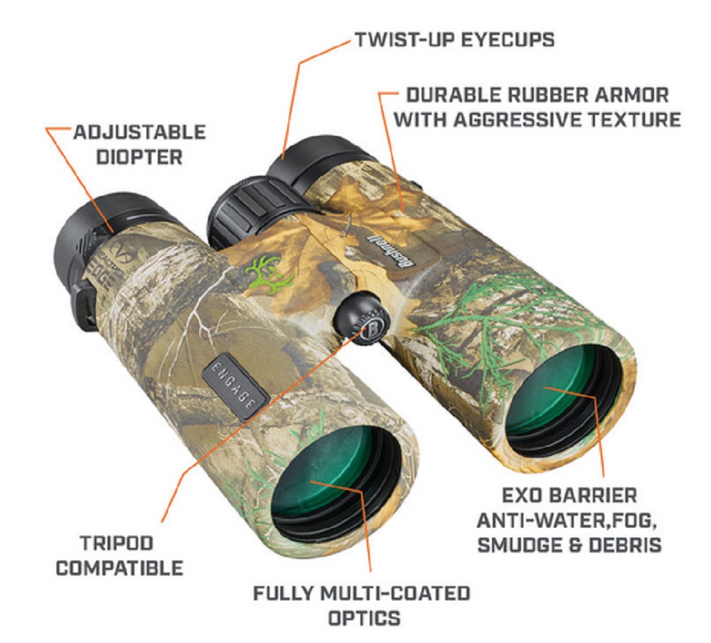 Bushnell Engage X 10x42 Binoculars Real Tree