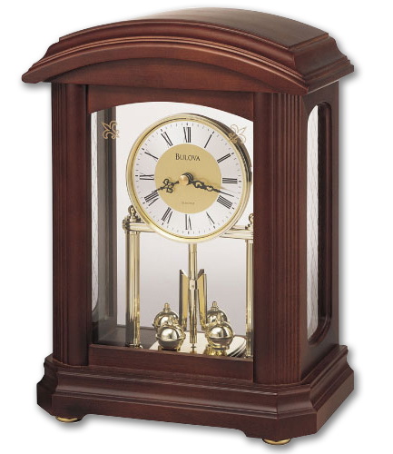 Bulova Nordale Mantel Clock Walnut