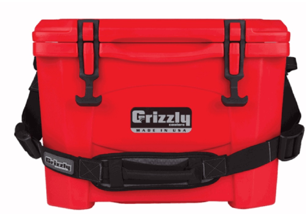 Grizzly 15 Quart Cooler in Red