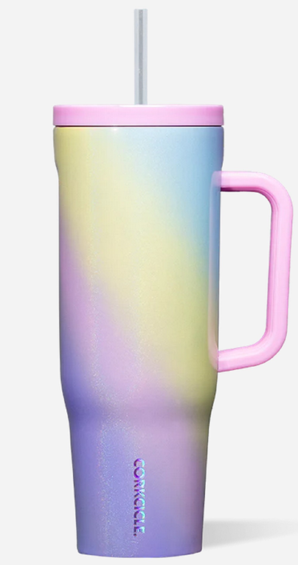 Corkcicle 40oz. Rainbow Unicorn Cruiser Insulated Tumbler with Handle