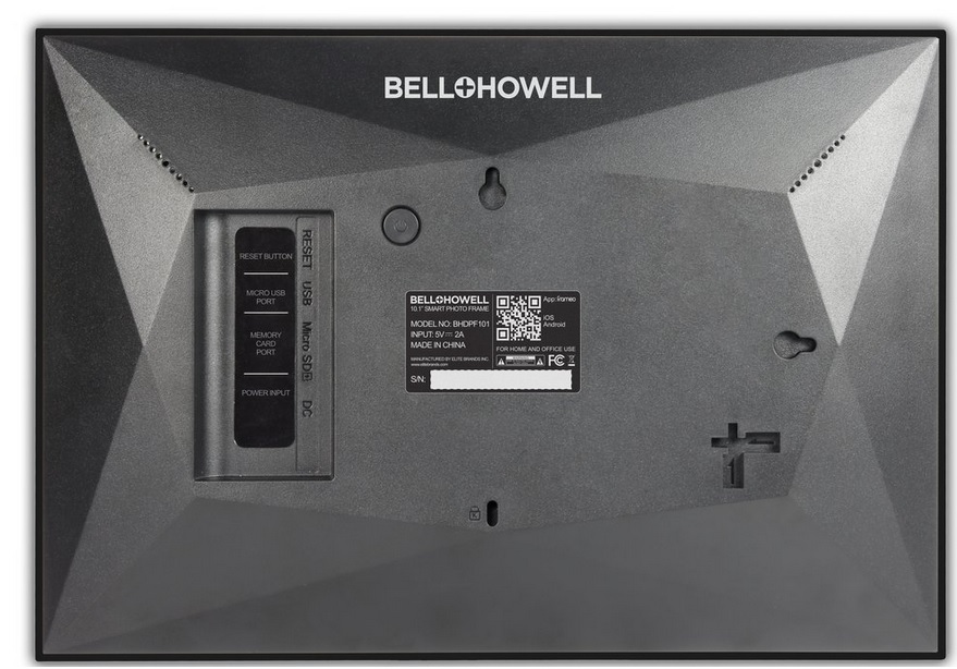 Bell+ Howell 10.1" Smart Photo Frame with Frameo Built-In