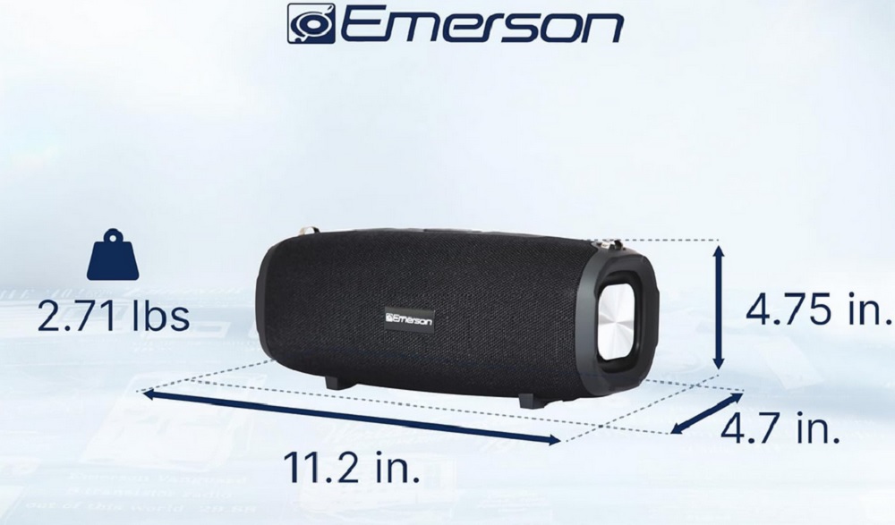 Portable Bluetooth® Speaker with Carrying Strap