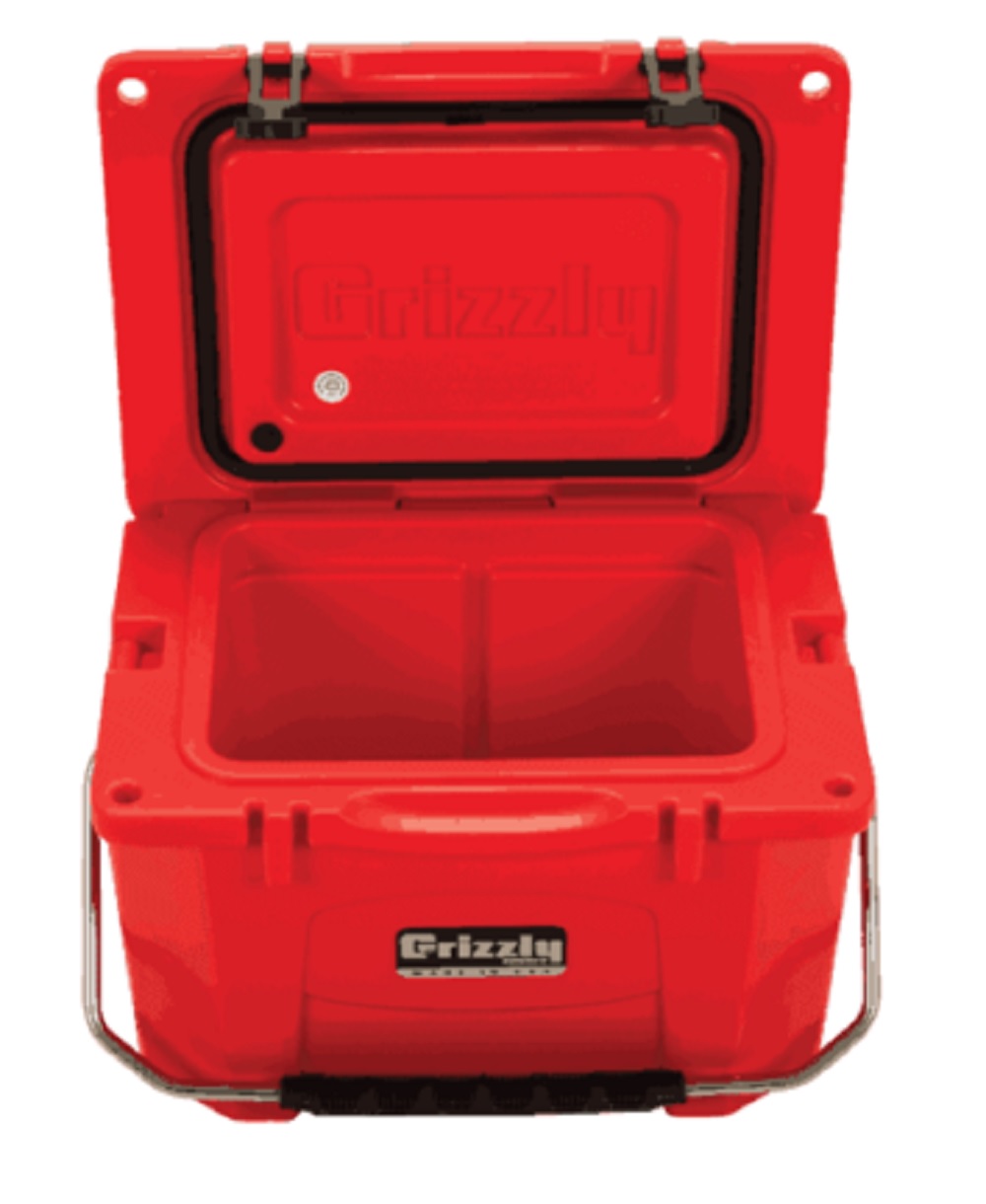 Grizzly 20 Quart Cooler in Red