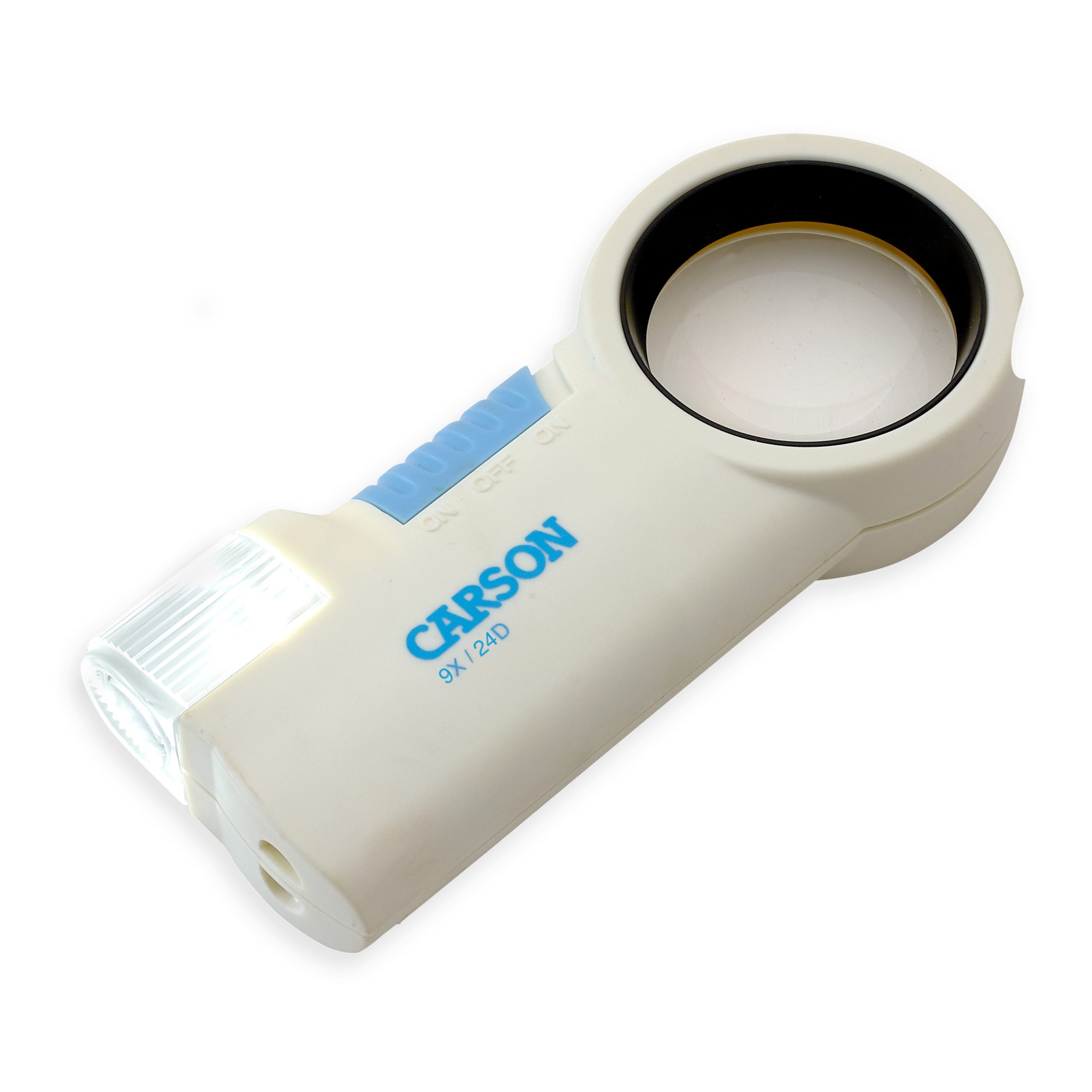 Carson PRO Series MagniFlash™ 9x Powered Aspheric Lens LED Lighted Magnifier/Flashlight