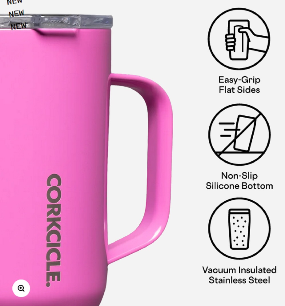 Corkcicle Classic 16oz. Mug in Miami Pink