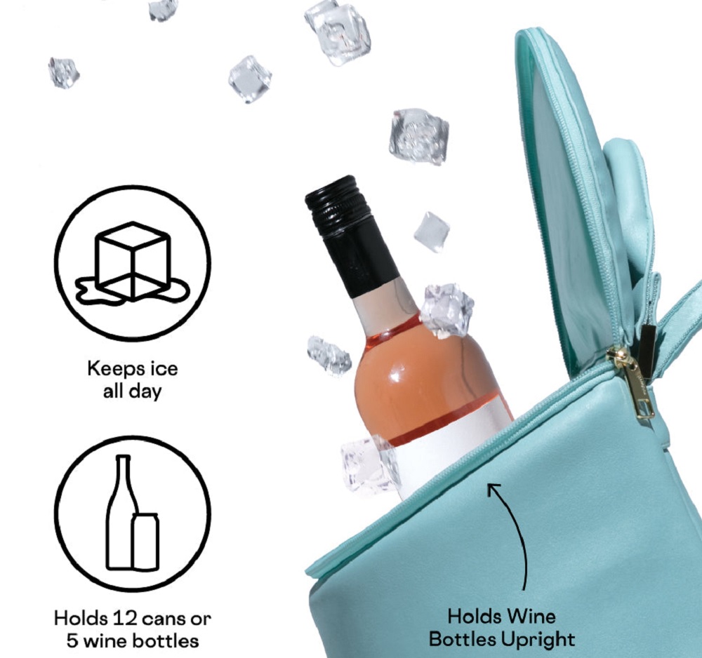 Corkcicle Coral Neoprene Eola Bucket Cooler Bag