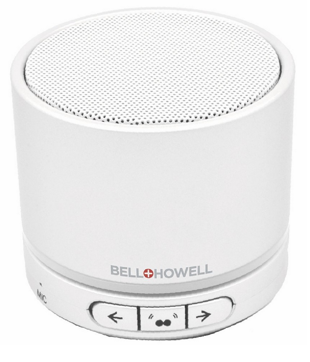 Bell+Howell True Wireless Stereo Bluetooth Speaker in White, Red, or Blue