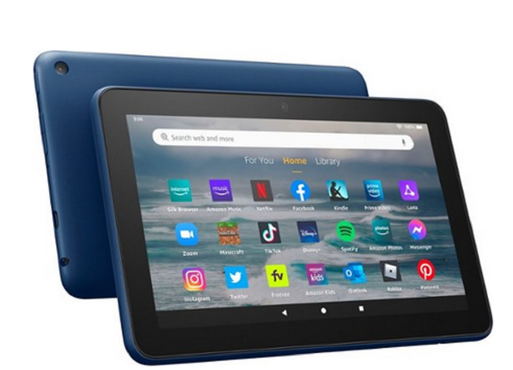 Amazon - Fire 7 tablet, 7 display, 16 GB, (2022 release) in Denim