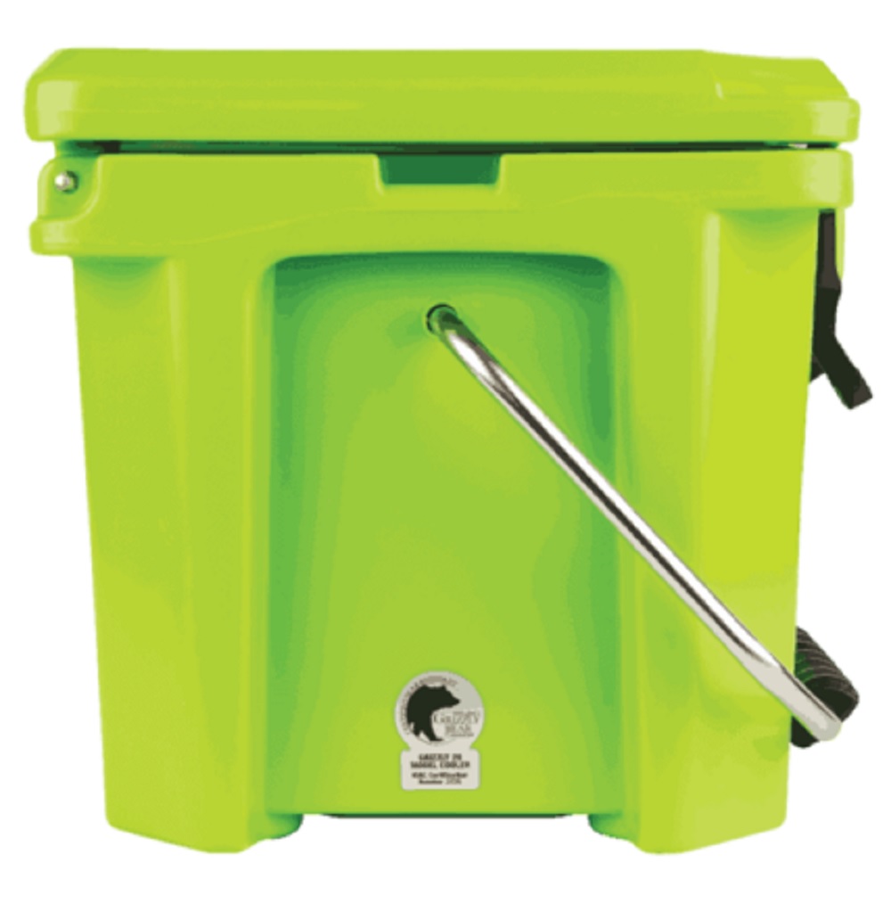 Grizzly 20 quart Cooler in Lime Green