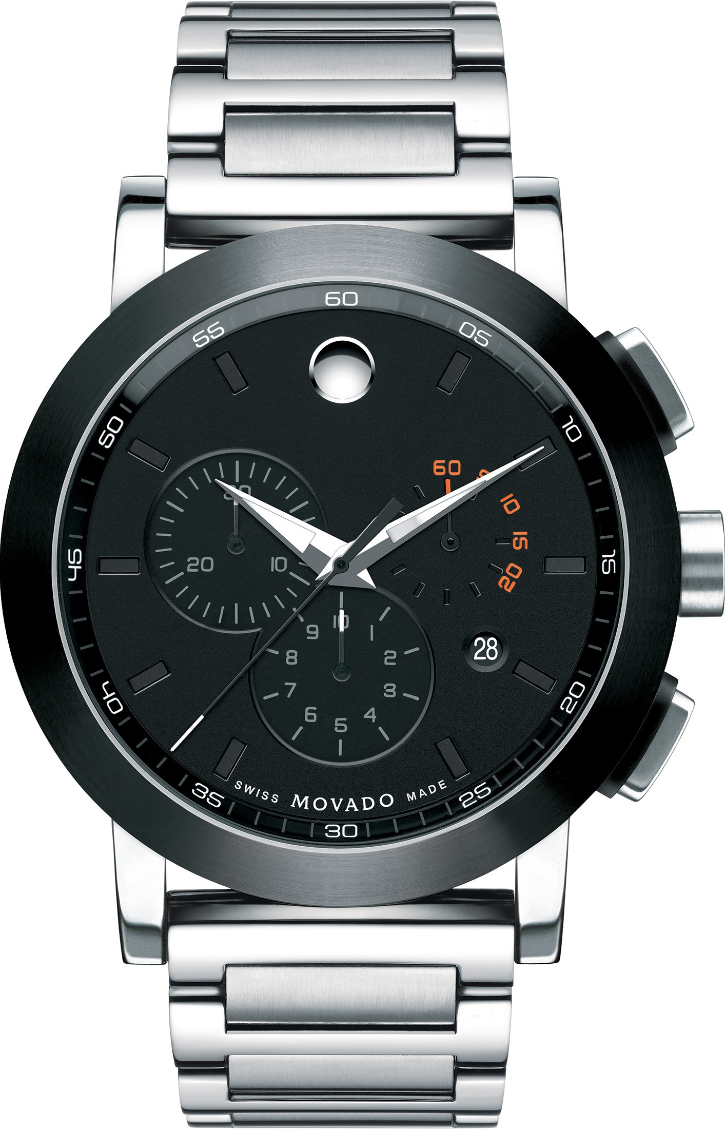 0606792 Movado Museum Chronograph Grey Dial Stainless Steel Men's Watch